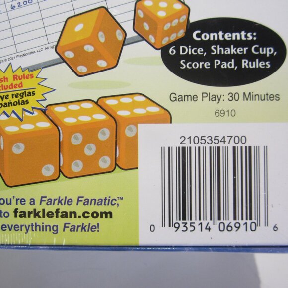 Farkle the Classic Dice-Rolling, Risk-Taking Game - New - Sealed - Picture 7 of 9